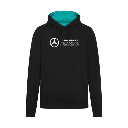 Sweat À Capuche Avec Logo Mercedes Benz Amg Petronas F1 Pour Homme - Noir/Vert