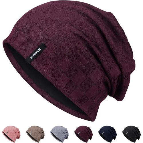 Bonnet Souple Pour Homme Et Femme-En Tricot Jacquard Fin Et Léger-Bonnet Souple-Unisexe-Hip-Hop Classique-Pour L'hiver Et L'été