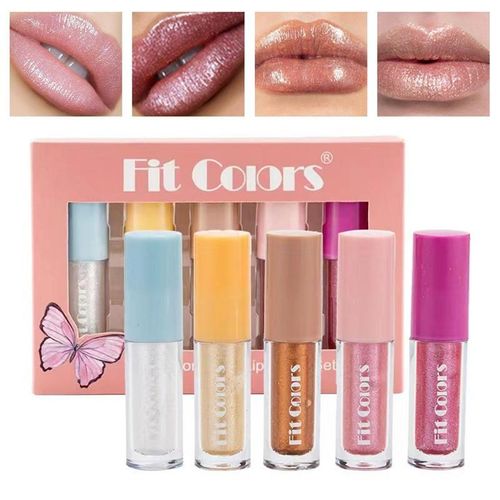 Ensemble De Mini Rouges À Lèvres, 5 Pièces, Gloss Imperméable Pour Femmes, 0.1 Oz, Maquillage, Lignes Claires, Hydratant, Changement De Couleur Pour Les Lèvres 
