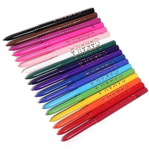 Ensemble De Crayons De Maquillage Pour Les Yeux, Liquide, 18 Couleurs, Bleu, Rouge, Vert, Blanc, Waterproof, Halloween 