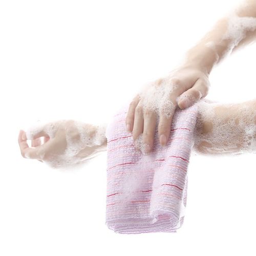 Serviette De Bain En Fiber De Carbone Pour Hommes Et Femmes, 1 Pièce, Exfoliante 