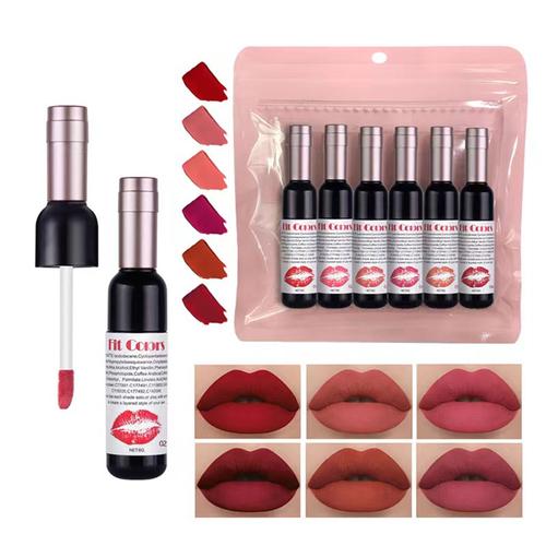 Lip Gloss 6 Colors Nude Matte Liquid Lipstick Red Mate Waterproof Long Lasting Moisturizing Lipgloss Lip Makeup Cosmetics 