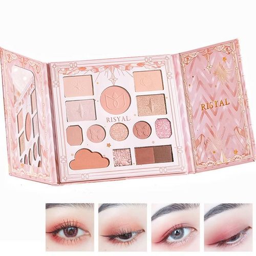 Palette De Fards À Paupières, 14 Couleurs, Nude, Brillant, Scintillant, Fard À Paupières, Cosmétique, Étanche, Surligneur, Blush, Nouvelle Collection 