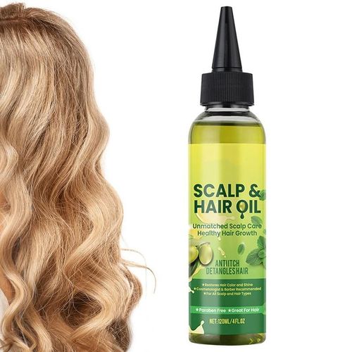 Huile Pour Lisser Le Cuir Chevelu, Produit De Soin Pour Cheveux Secs Et Abîmés, Stimule La Croissance Des Cheveux 