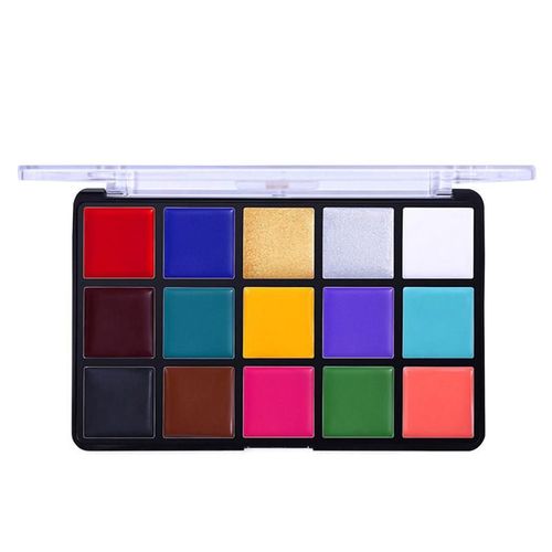Palette De Maquillage À L'huile Pour Le Visage Et Le Corps, Kit De Peinture De Barrage, 15 Couleurs, 402 Pigmenté, Cosplay, Meilleur Habillage De Noël 