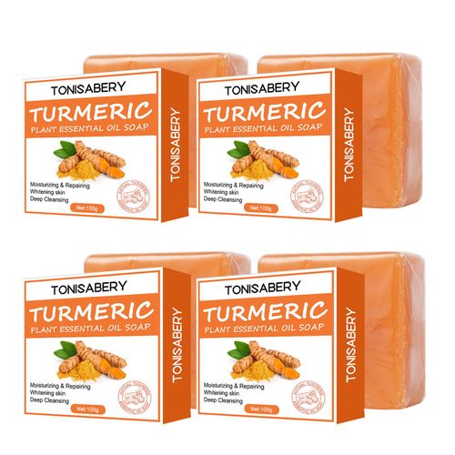 Barre De Savon Au Gingembre Naturel Pur, Turmerique, Organique, Non Irritant, Lymphatique, Pour Femmes Et Hommes 