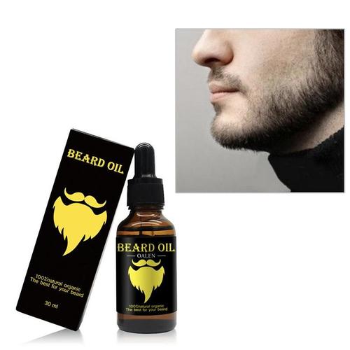 Huile De Soin De Barbe Pour Hommes, 30ml, Huile Essentielle, Naturelle Et Pure, Hydratante, Adoucissante Et Nourrissante 