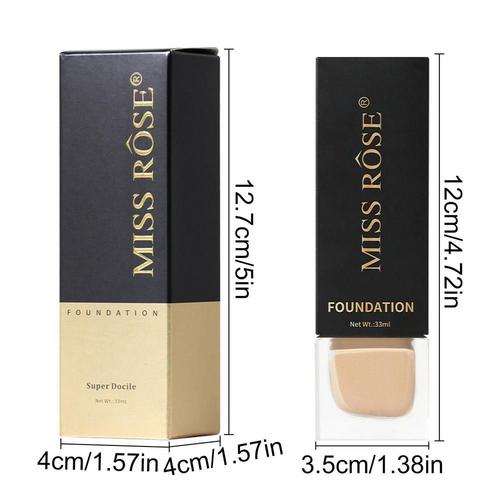 Fond De Teint Liquide Pour Le Visage, Correcteur De Maquillage, Imperméable, Éclaircissant, Blanchissant, Longue Durée, Bb Crème, Cosmétiques Riches Et Naturels, 33ml 