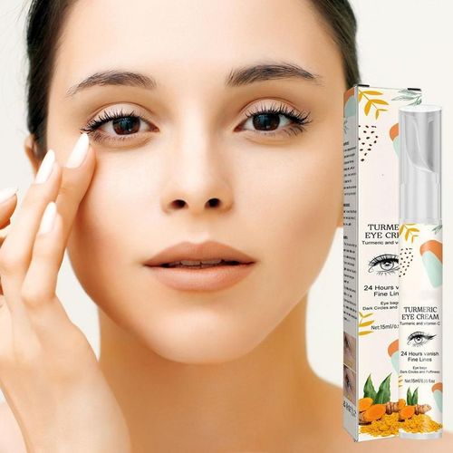 Crème Anti-Cernes Pour Les Yeux, Massage Blanchissant, Raffermissant, Hydratant, Turmeris, Dissolvant De Poches Pour Les Yeux, 15ml 