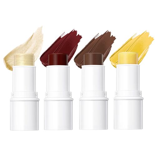 Ensemble De Bâtons De Maquillage 4 En 1, Kit De Maquillage Multi-Bâtons Pour Le Visage, Bâton De Blush Crème Pour Joues, Yeux, Lèvres, Hydratant, Surligneur 