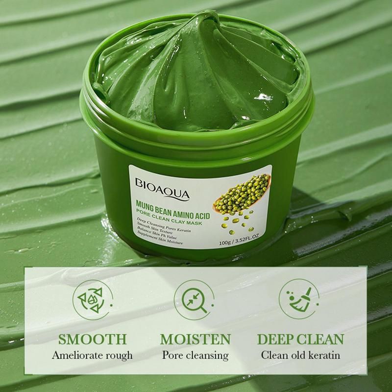Masque En Argile De Haricot Mungo, Anti-Pores Du Visage, Dis... - 4