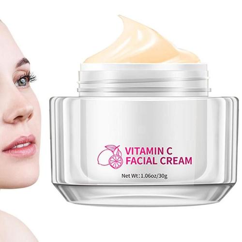 Crème Éclaircissante Pour La Peau, Nettoyant Pour Le Visage À La Vitamine C, À Perméabilité Rapide, Crème Hydratante Pour Le Visage, Collagène Puissant, Antioxydant 