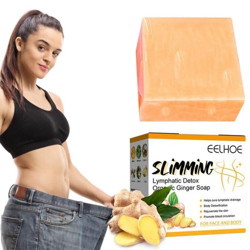 Savon Au Gingembre À Base De Plantes Pour Perte De Poids, 100g, Massage Amincissant, Barre De Gingembre Naturelle Pour Perte De Poids, Gonflement Et Douleur 