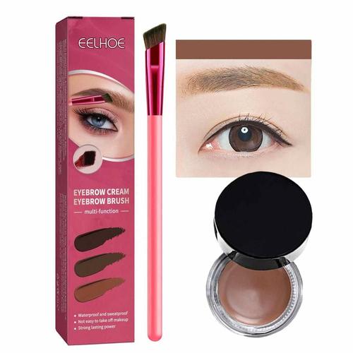 Ensemble De Pinceaux À Sourcils Sauvages Ultra-Fins Et De Pommade, Pinceau De Maquillage Ultra Doux, Pinceau Correcteur, Tridimensionnel 