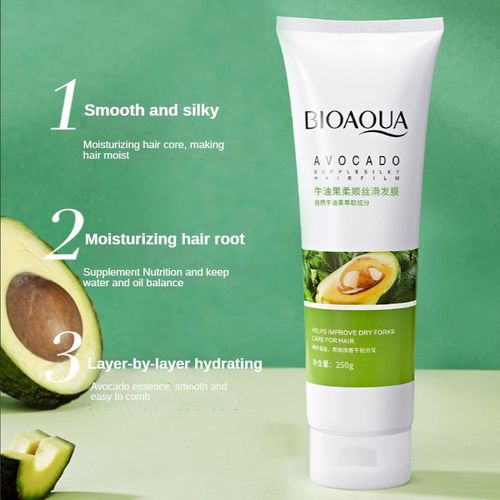 Équilibre Eau Et Huile D'avocat, Film Capillaire, Aide À Améliorer Les Fourchettes Sèches, Soin Des Cheveux, Supplément Lisse, Maintien De La Nutrition 