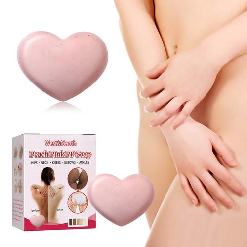 Savon Exfoliant Pour Les Fesses, Feuilles De Savon, Peau Douce Et Hydratée, Pêche Rose, Répulsif À Mélanine Pour Les Hanches, Cou, Genoux 
