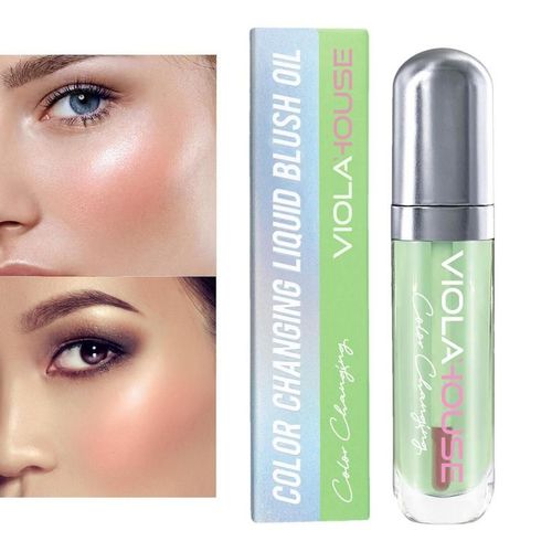 Huile De Blush Pour Joues, Changement De Couleur, Légère, Respirante, Donnant Un Aspect Naturel, Surligneur Liquide 