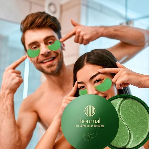 Patchs Anti-Cernes Aux Algues, 60 Pièces, Coussinets De Gel Hydratant Anti-Âge Pour Les Yeux, Pour Sacs Oculaires, Dissolvant De Lignes Fines, Soins Oculaires 