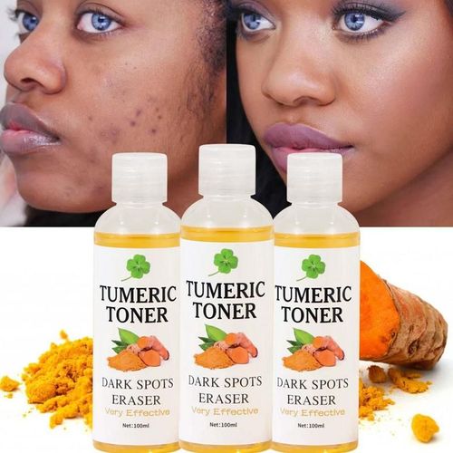 Toner Pour Le Visage À La Turmerique, Dissolvant Efficace Des Taches Foncées, Essence Pour Le Visage, Sérum Hydratant Pour Une Peau Lisse Et Brillante, 100ml 