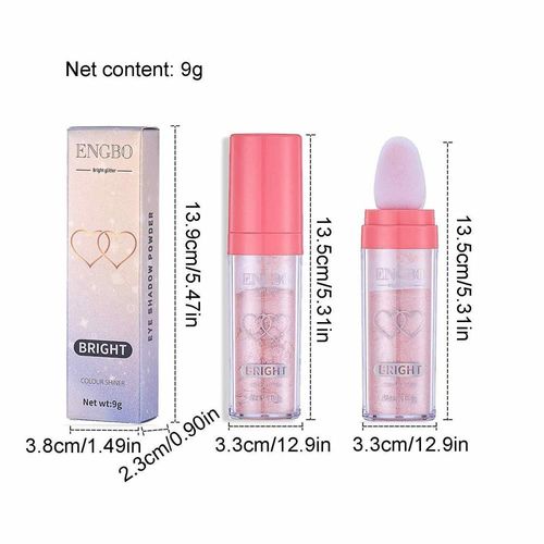 Fée Surligneur Poudre Stylo 3 Dimensions Paillettes Surligneur Bâton De Poudre Pour Le Visage Et Le Corps À Haute Brillance Poudre De Paillettes Pour Les Femmes 