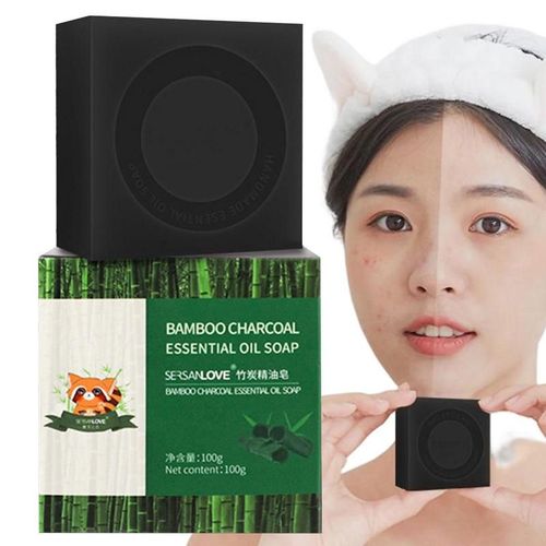 Savon Au Charbon De Bois Pour Éliminer Les Points Noirs, Barre De Nettoyage Du Visage, Pigmentation Éclaircissante, Correcteur De Couleur, Barre Coude Genou, Lavage Doux 