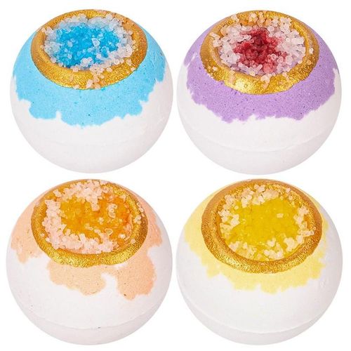 Bombes De Bain Au Sel De Mer, Huile Essentielle, Fait Main, Apaisant, Relaxant, Aromathérapie, Accessoires De Bain, Nourrissant Pour La Peau, 100g 