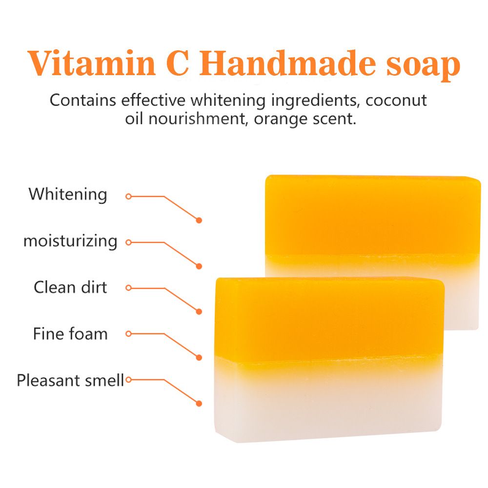 Savon Fait Main Blanchissant  La Vitamine C, 100g, Hydratan... - 3