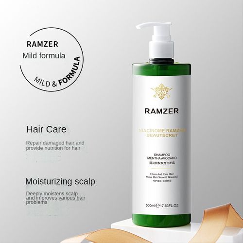 Niacinome-Shampooing Ramzer, Cheveux Prohanovre Et Soins, Rendre Les Cheveux Lisses, Hydratant En Profondeur, Réparation Du Cuir Oral Elu, Cheveux Abîmés, 500ml 