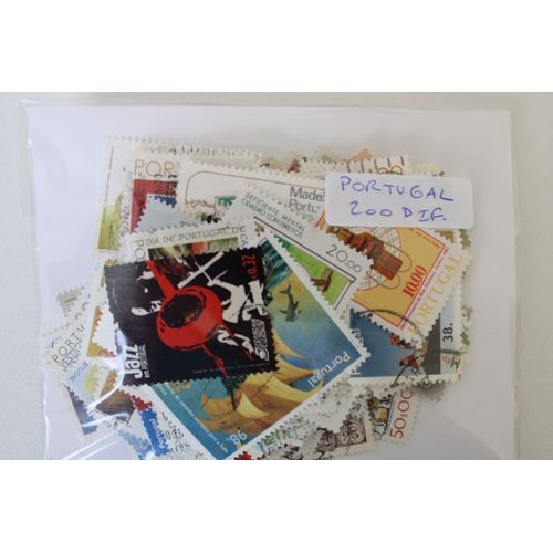 Portugal 200 Timbres Différents