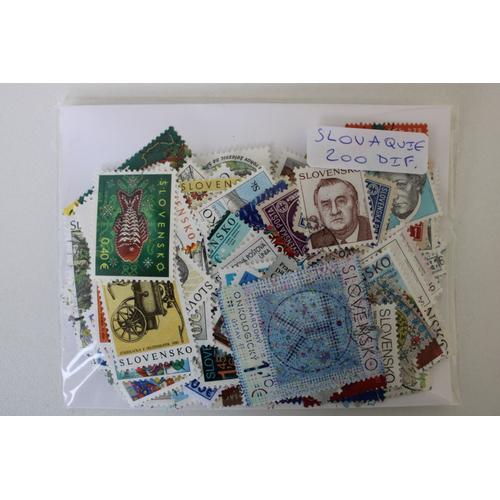 Slovaquie 200 Timbres Différents