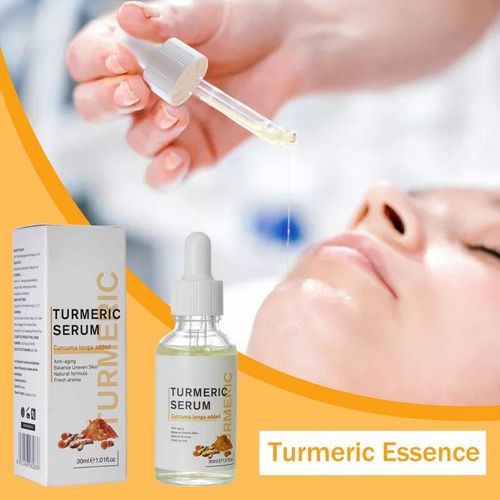 Sérum De Turmeric Pour La Peau, Resserre Les Pores, Huile Blanchissante, Dissolvant D'acné, Correcteur De Taches Foncées, Essence Anti-Rides 
