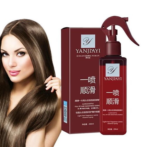 Spray De Soin Pour Cheveux Lisses, 200ml, Essence, Après-Shampoing, Facile À Absorber, Pour Nourrir, Miniaturiser Et Améliorer Les Cheveux Crépus 