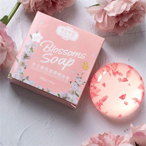 Savon De Bain Universel À Saveur Faite À La Main, Huile Essentielle, Pétale De Rose, Outils De Nettoyage Du Visage, Fournitures De Beauté Florales 