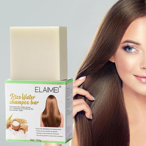 Barre De Shampoing Au Riz Doux Naturel, Pour Épaississement Et Perte De Cheveux, Savon Hydratant, Soins Pour Cheveux, Équilibre, Beauté 