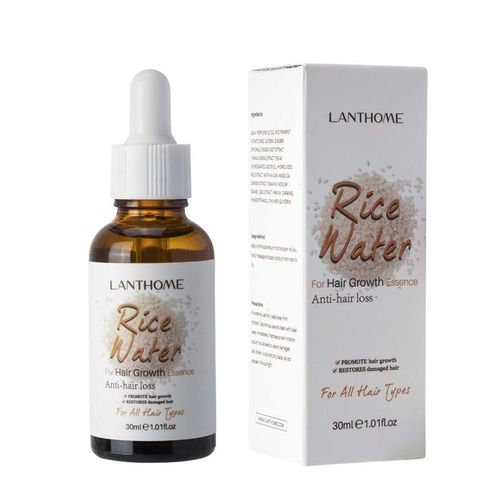 Sérum De Soin Pour La Croissance Des Cheveux, À L'eau De Riz, Hydratant, Réparateur, Contre La Perte De Cheveux, Rend Les Cheveux Lisses Et Brillants 