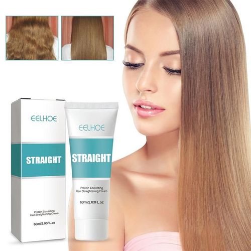 Crème Correctrice De Protéines Pour Cheveux, 60ml, Soin Pour Cheveux Abîmés, Lisser Les Frisottis Et Les Pointes Fourchues Sans Lisser 