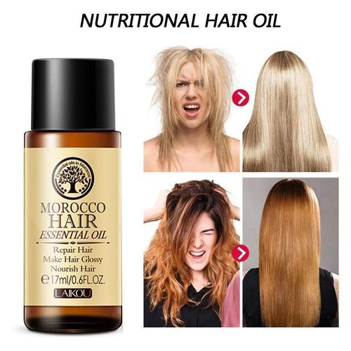 Soin Capillaire À L'huile Pure Pour Cheveux Secs, Réparation À La Kératine, Huile Essentielle Marocaine, Nourrissant, Livraison Directe, 17ml 