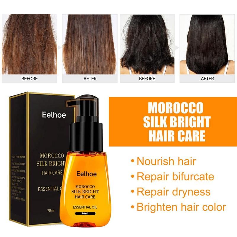 Huile Capillaire Anti-Frisottis, Soin Capillaire Brillant En... - 4