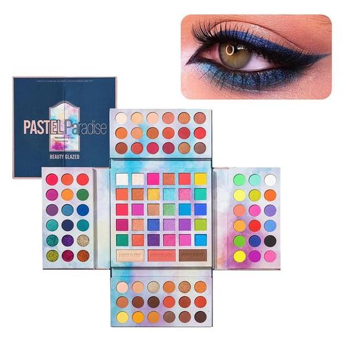 Palette De Fards À Paupières Arc-En-Ciel, 105 Couleurs, Paillettes Colorées, Poudre Mate, Maquillage Avec Blush, Ensemble Tout-En-Un, Coffret Cadeau De Maquillage 