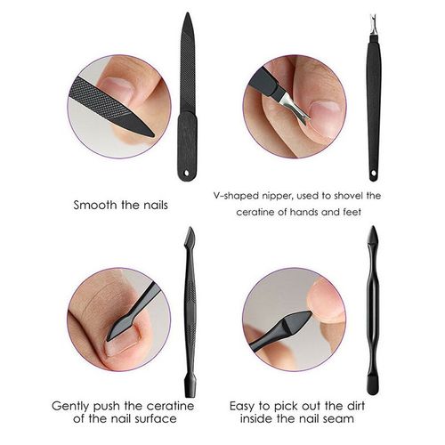 Coupe-Ongles, Kit De Manucure Et Pédicure, 18 Pièces/Ensemble, Ciseaux Pour Les Orteils, Outils De Toilettage 