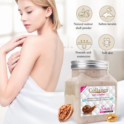 Gommage Exfoliant Pour Le Corps, 500ml, 1 Pièce, Exfoliant, Peeling Hydratant, Peau De Poulet, Nettoyage En Profondeur 