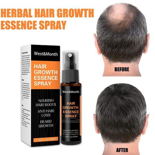 Heshouwu-Spray À L'huile Essentielle Pour La Croissance Des Cheveux, Prévention De La Perte De Cheveux, Soin Réparateur Pour Cheveux Secs, Crépus Et Abîmés 