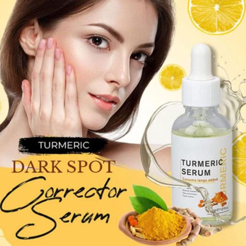 Sérum Turmeric Pour Le Visage, 30ml, Blanchissant, Dissolvant De Taches Foncées, Acné, Cicatrice, Correcteur Lumineux De La Peau, Essence Faciale, Améliore La Rugosité, Soins De La Peau 