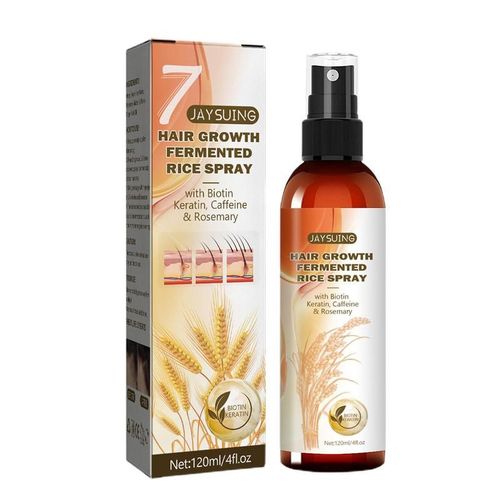 Vaporisateur Volumisant À L'eau De Riz Pour La Croissance Des Cheveux, Après-Shampoing En Profondeur Pour Cheveux Secs, Endommagés, Crépus Et Faibles, 120ml 