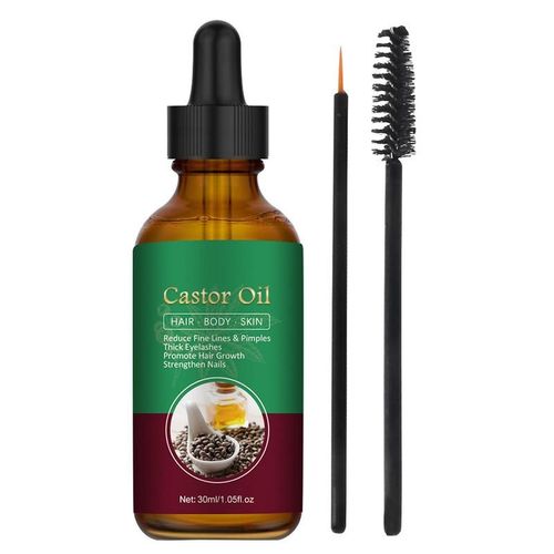 Huile De Ricin Naturelle Pour La Croissance Des Cheveux, Rehausseur De Cils Et De Sourcils, Accessoires De Soins Capillaires, Unis Issement Des Cheveux 