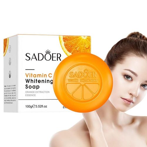 Barres De Savon Naturel Pour Éclaircir La Peau, Barre De Savon Blanche À La Vitamine C Pour Éclaircir La Peau, Pour Les Taches Noires, Pour Unifier Le Teint Et Réduire 