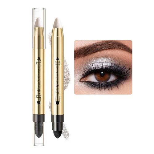 Bâton D'ombre À Paupières Double Tête, Cosmétique Imperméable, Crayon Crème Anti-Taches Pour Femmes, Bâton De Beauté Pour Les Yeux 