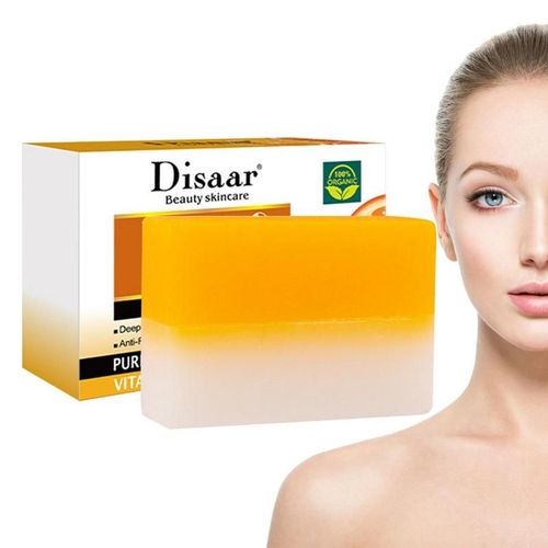 Savon Organique À La Vitamine C, Parfum D'orange, Puissant, Fait À La Main, Hydratant Éclaircissant Pour La Peau, Nettoyage En Profondeur, Barre Hydratante 
