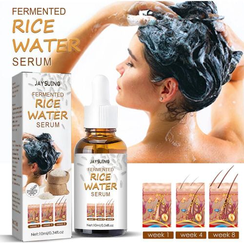 Sérum De Croissance Des Cheveux À L'eau De Riz, Shampoing Pour Hommes Et Femmes, Huile De Soin Capillaire, Hydratant, Anti-Perte De Cheveux, 30ml 