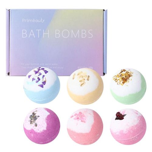 Bain À Bulles Pour Enfants, Ensemble De 6 Bombes D'aromathérapie, Bain À Bulles D'huile Essentielle Fait À La Main Avec 6 Parfums, Spa Relaxant 